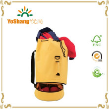 Colorful Polyester Drawstring Duffle Bag Gym Bags with Shoe Pocket